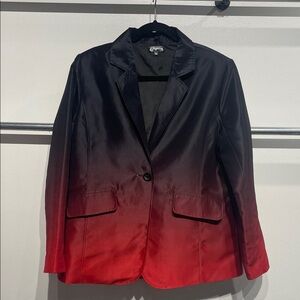OoperaGradient Black and Red Blazer - water repellent fabric
